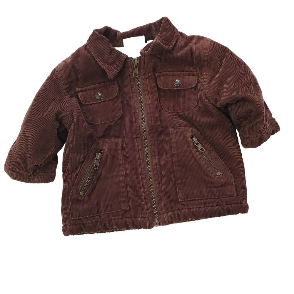 b.t. Kids Infant Boys Corduroy Zip Up Jacket Pockets Size 6/9 months